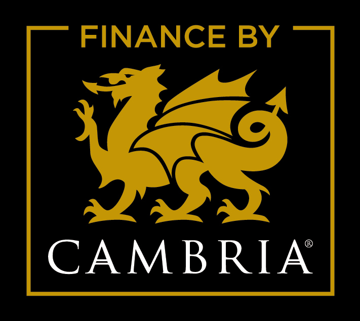 Yellow Cambria Logo on black background
