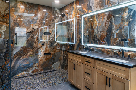 Luxurious Cosmic Design Bathroom Remodel