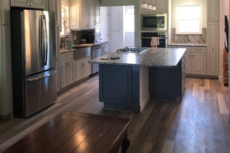 Kitchen Remodel. Natural Wood Floors