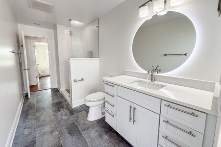 Luxurious Bathroom Remodel After Storm Damage
